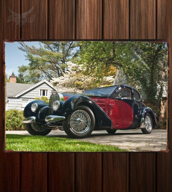 Металлическая табличка Bugatti Type 57С Ventoux Металлическая табличка Bugatti Type 57С Ventoux